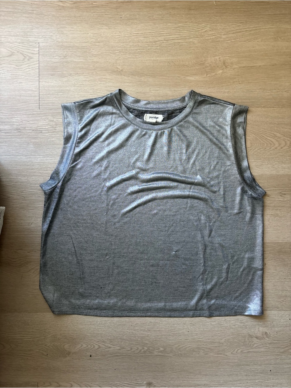 Porridge Women's Sleeveless Muscle Tee in Grey